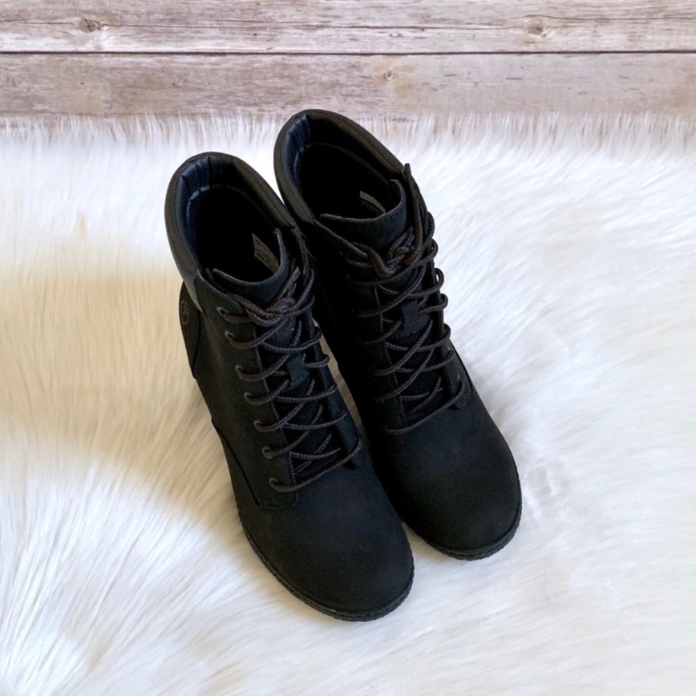 Timberland Women’s Tillston 6 Inch Black Boots - Picture 5 of 8